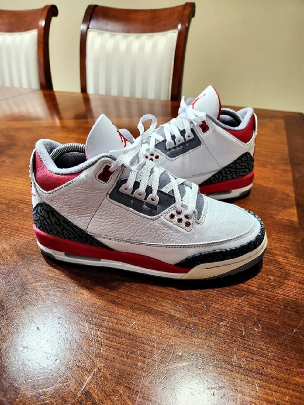 Jordan Air Jordan 3 Retro OG 'Fire Red' (2022) OG 'Fire Red' Size 6.5 Youth Used